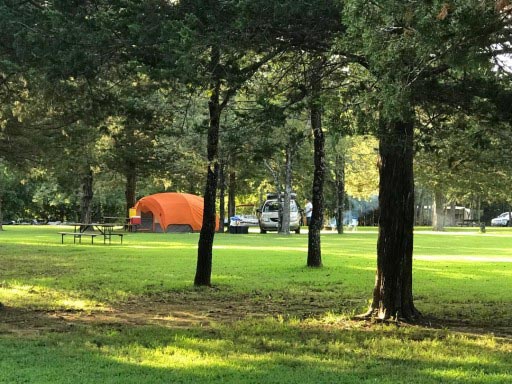 Tent Camping On Table Rock Lake at Bar M resort on table rock lake Branson West MO
